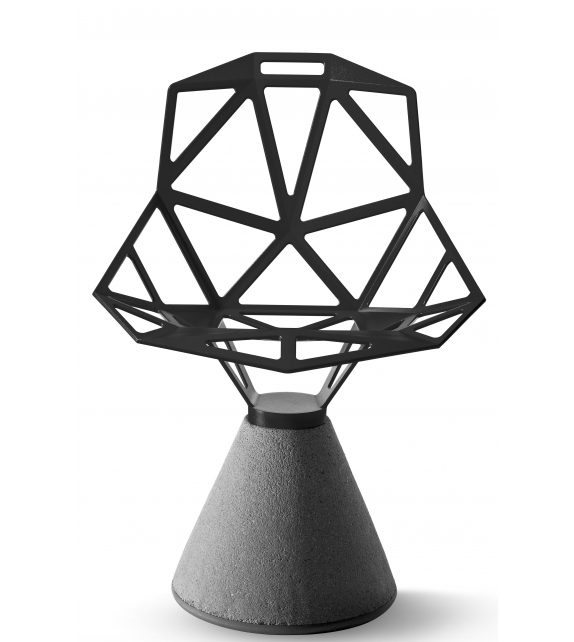 Chair_One Magis Sedia Con Base in Cemento