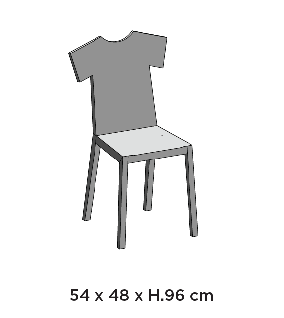 T-Chair Chaise Rayée Mogg