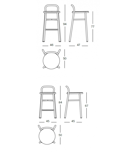 Pipe Beech Magis Stool