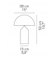 Ready for shipping - Atollo 239 Oluce Table Lamp