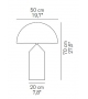 Ready for shipping - Atollo 233 Oluce Table Lamp