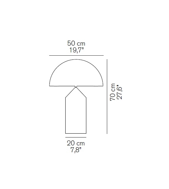 Pronta consegna - Atollo 233 Oluce Lampada da Tavolo
