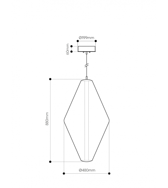 Buoy Double Cone Bomma Pendant Lamp