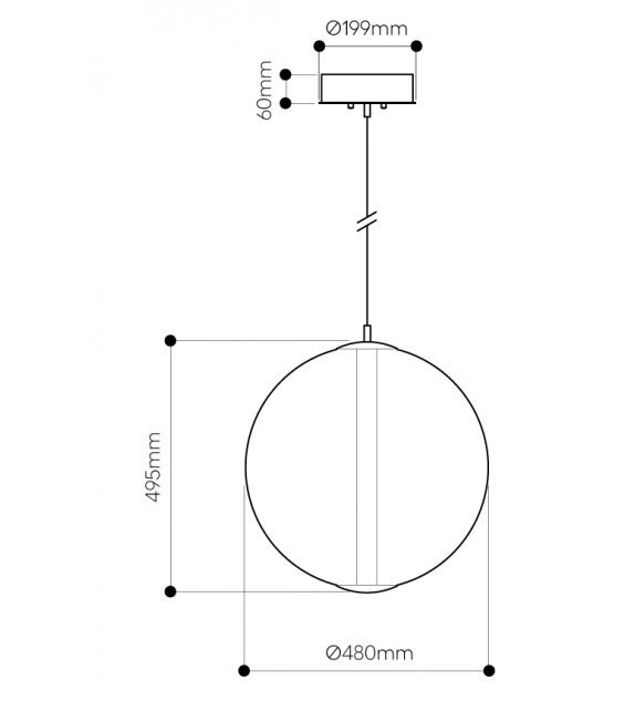Buoy Sphere Bomma Lampada a Sospensione