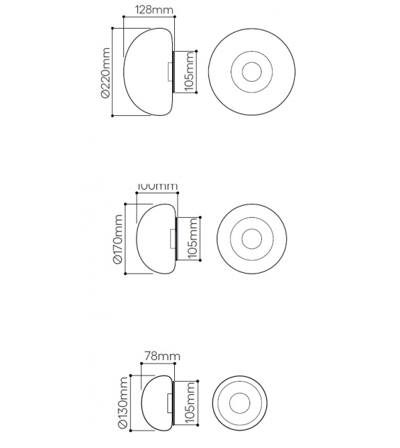 Dew Drops Bomma Wall / Ceiling Lamp