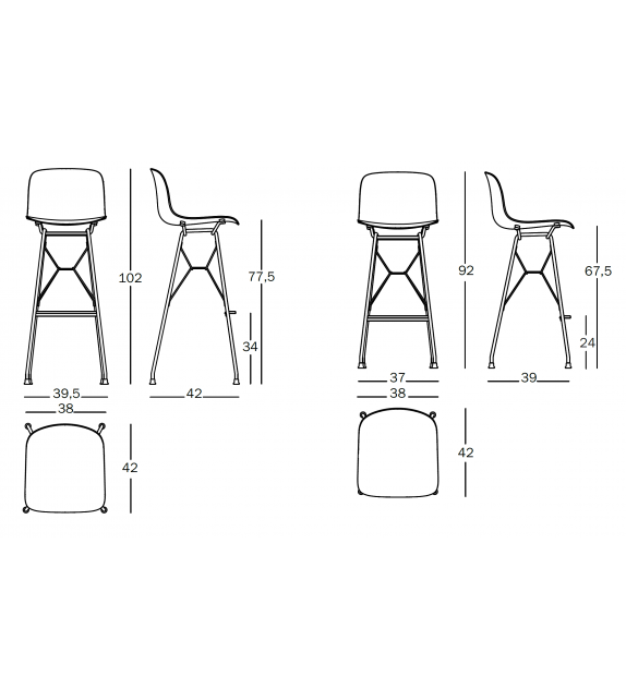 Troy Wireframe Magis Taburete