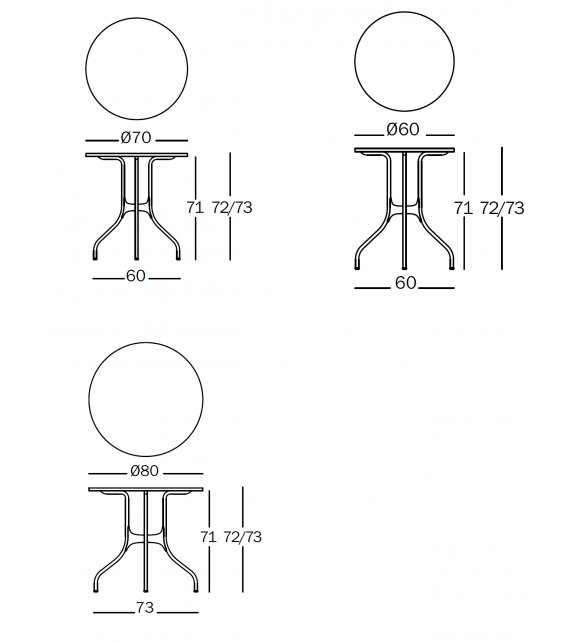 Milà Magis Table Basse Ronde