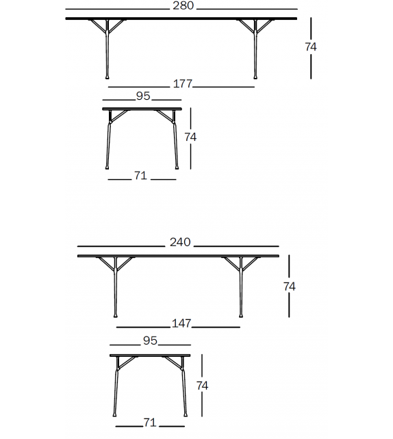 Officina Magis Rectangular Table
