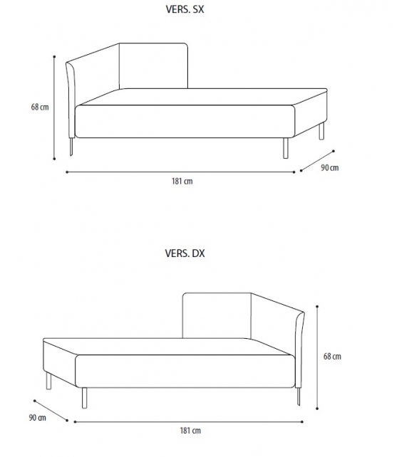 Conte Casa Chaise Longue Dominick