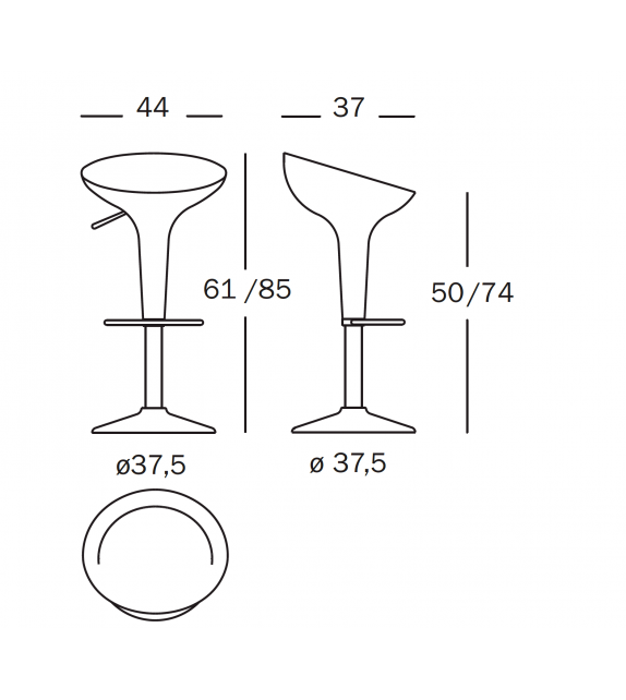 Bombo Magis Swivel Stool