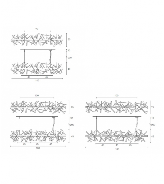 Linea Long Brand Van Egmond Lámpara de Suspensión