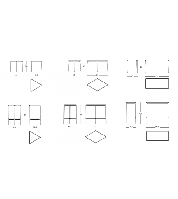 Tambour Magis Mesa Baja de Hormigón