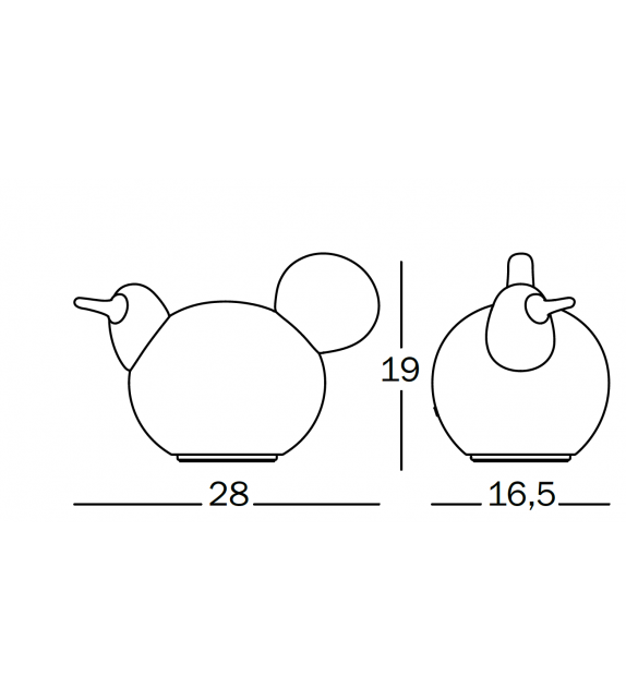 Linnut Siiri Magis Lámpara de Mesa
