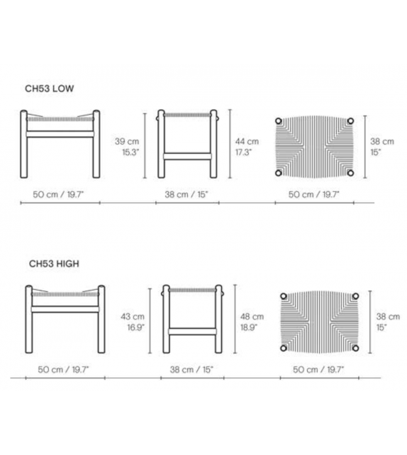CH53 Carl Hansen & Søn Repose Pieds