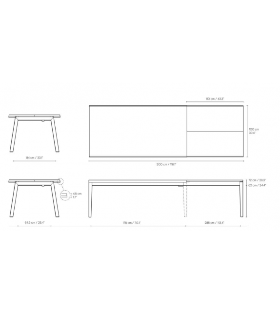 SH900 Extend Carl Hansen & Søn Tavolo