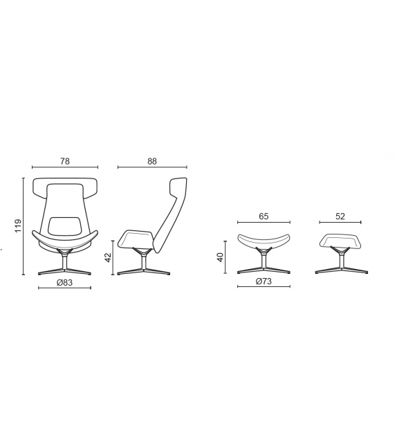 Nordic Milani Poltrona Lounge