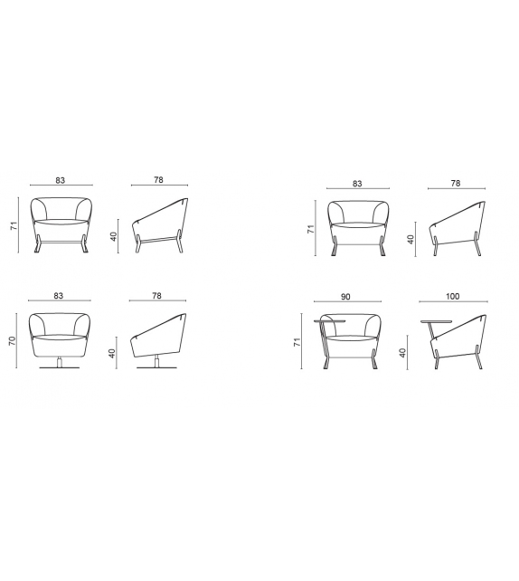 Nuvola Milani Fauteuil