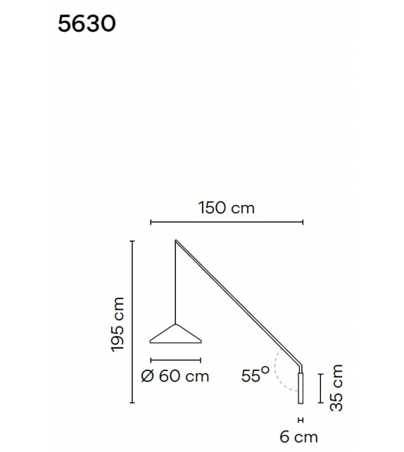 North Single Vibia Lampada da Parete