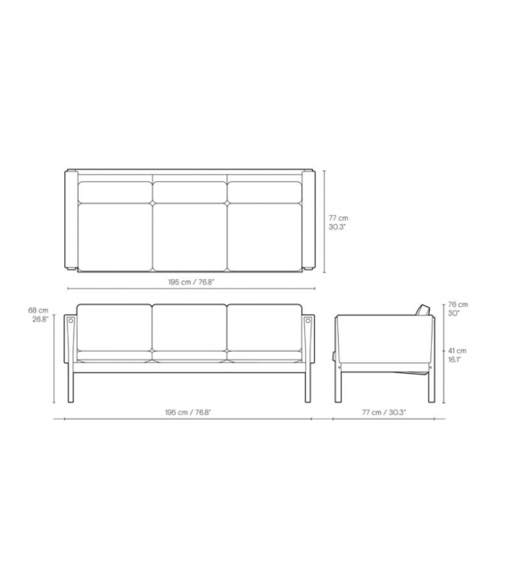 CH163 Carl Hansen & Søn Sofa