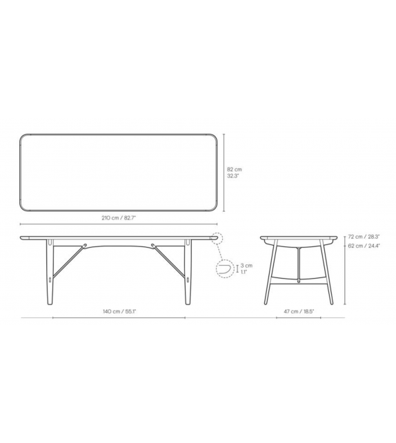 BM1160 Carl Hansen & Søn Tavolo