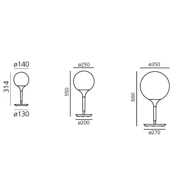 Versandfertig - Castore Tischleuchte Artemide
