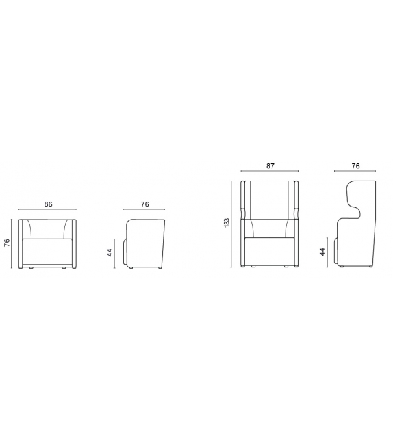 People Sofà Milani Fauteuil