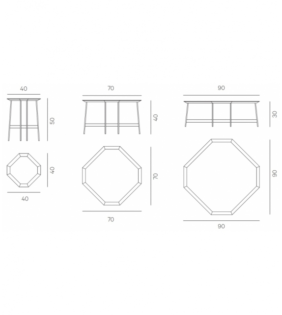 Octagon Henge Tavolino
