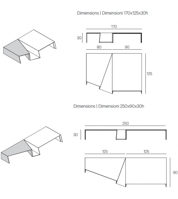 Origami Henge Couchtisch