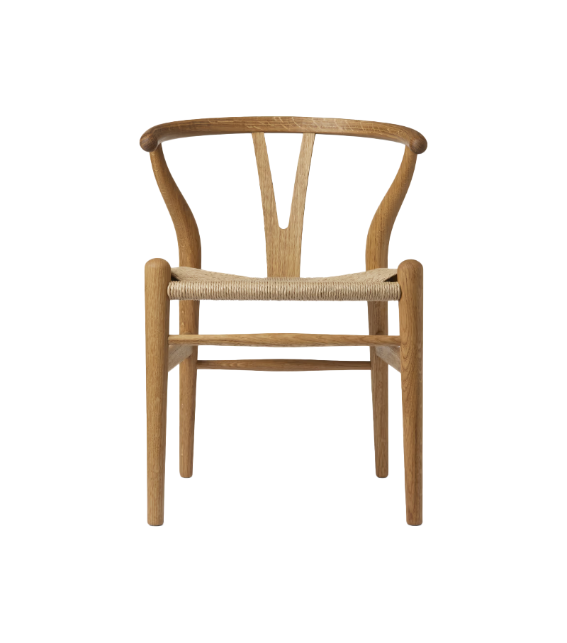 CH24 Blue Wishbone Carl Hansen & Søn Chaise