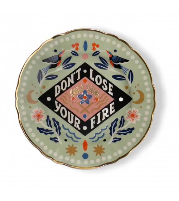 Don't Lose your Fire Bitossi Home Assiette