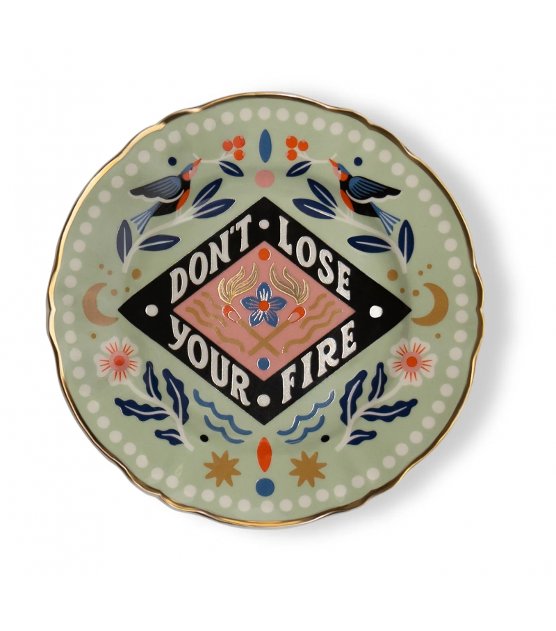 Don't Lose your Fire Bitossi Home Assiette