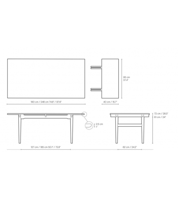 CH327 Carl Hansen & Søn Mesa