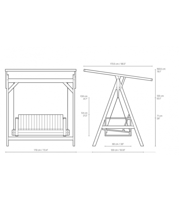 BK17 Carl Hansen & Søn Gartenschaukel