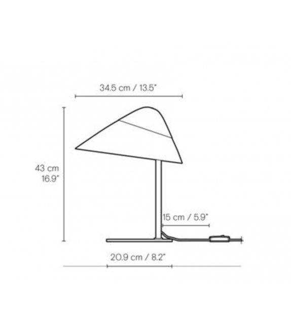RF200 Petal Lamp Carl Hansen & Søn Lampada da Tavolo