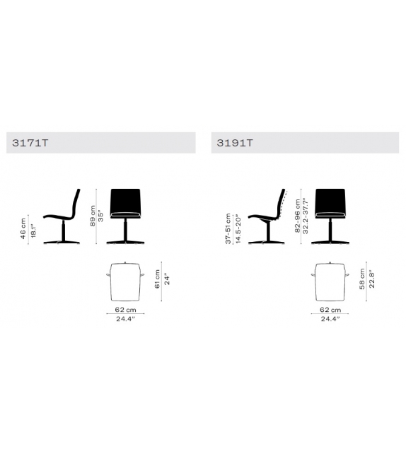 Oxford Silla con Respaldo Bajo Fritz Hansen
