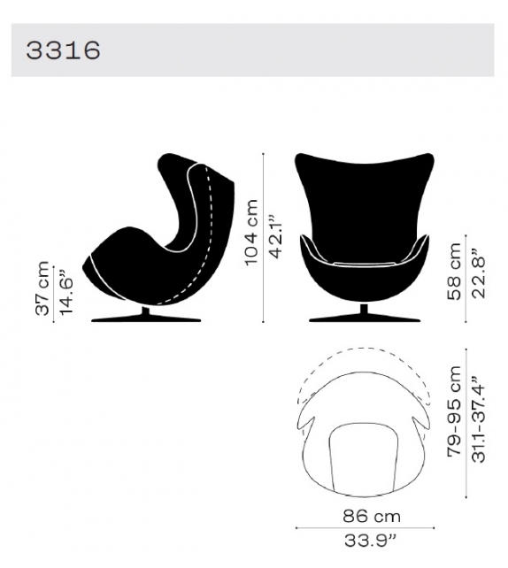 Egg Fauteuil Fritz Hansen