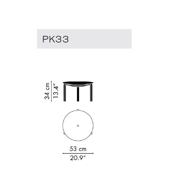 PK33™ Taburete Fritz Hansen
