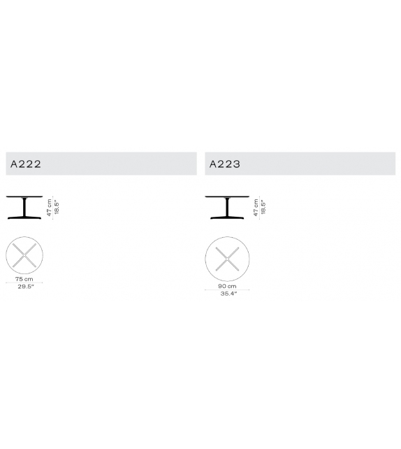 Circular Fritz Hansen Coffee Table
