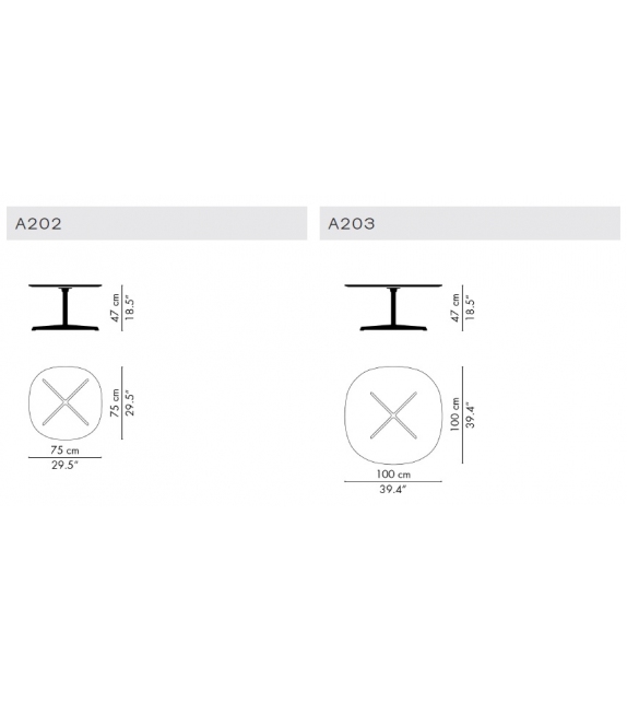 Supercircular Fritz Hansen Table Basse