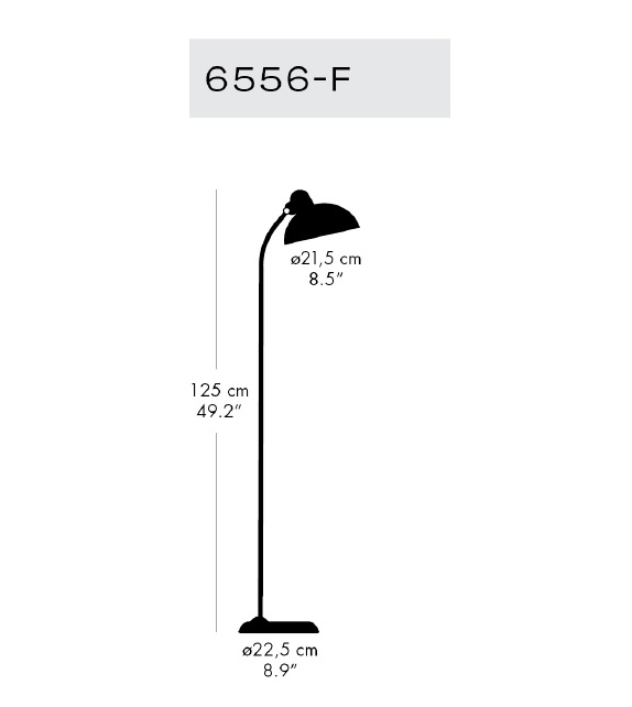 Kaiser Idell Lampada da Terra Fritz Hansen