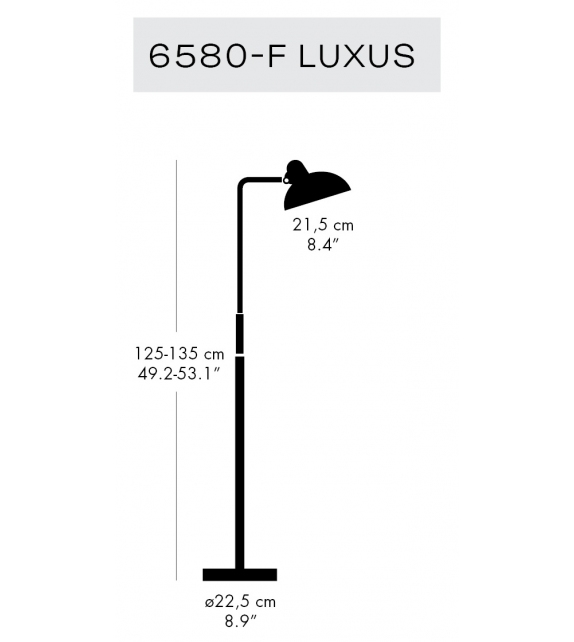 Kaiser Idell Luxus Lampadaire Fritz Hansen