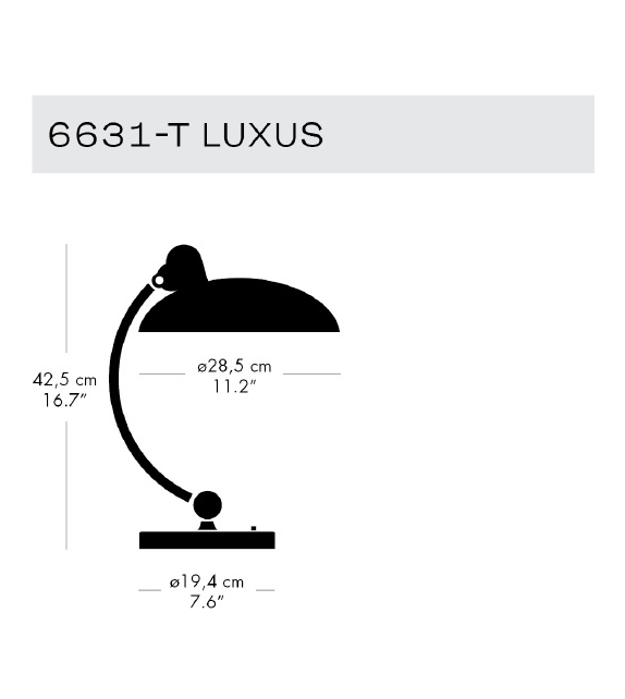 Kaiser Idell Luxus Lampada da Tavolo Fritz Hansen