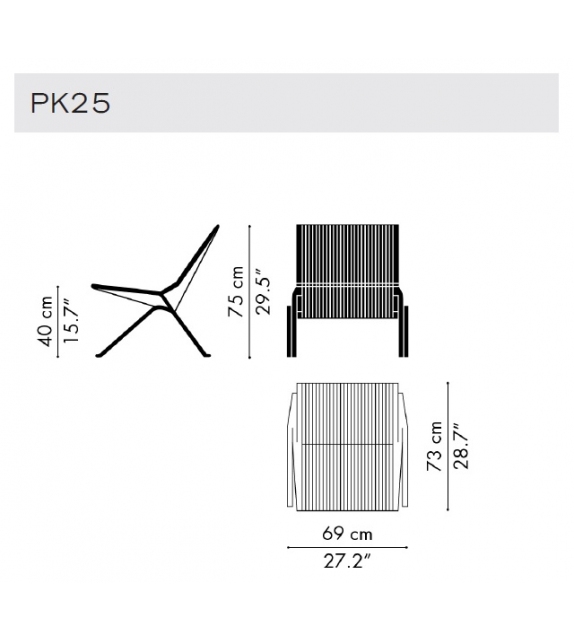 PK25 Fauteuil Fritz Hansen