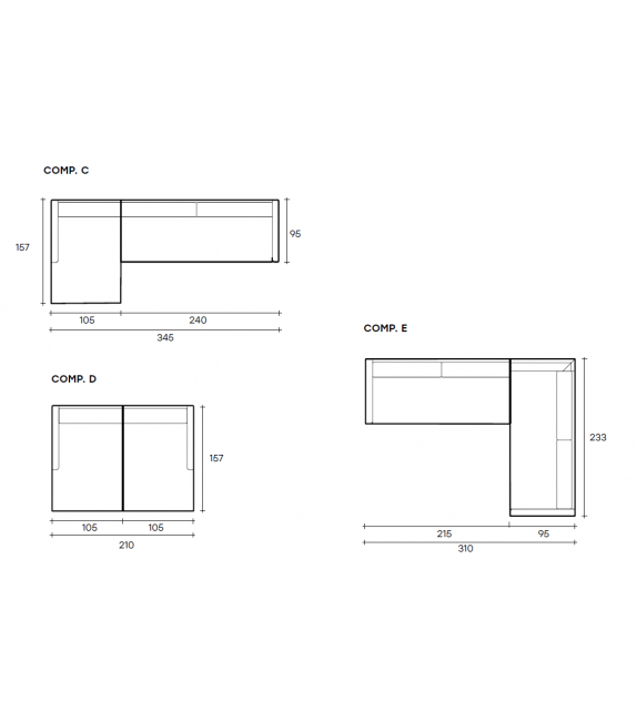 Condense Fiam Sofá Modular