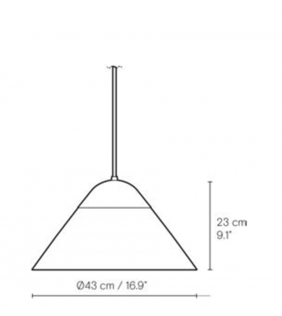 HJW38 Opala Pendant Mini Carl Hansen & Søn Lámpara de Suspensión
