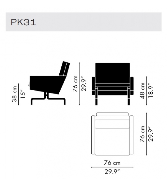 PK31 Fauteuil Fritz Hansen