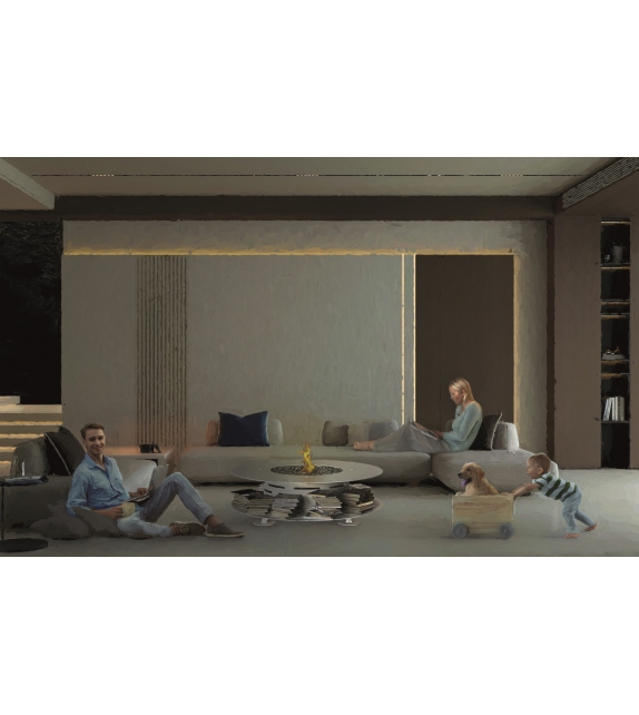 Zero T Ak47 Coffee Table with Bioethanol Burner