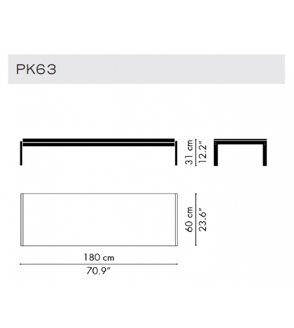 PK63 Tavolino Fritz Hansen