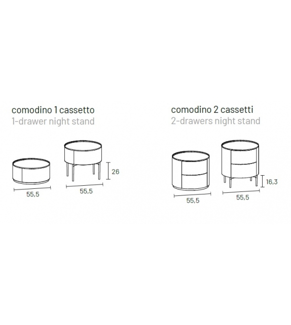 Ronda Dall'Agnese Bedside Table