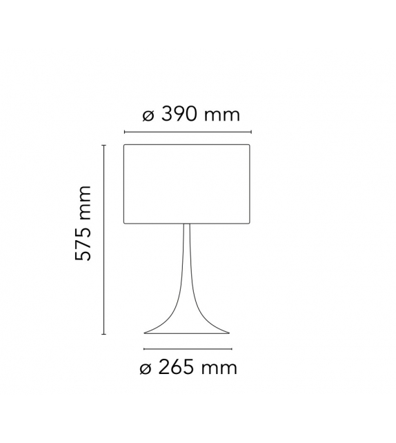 Spun Light T1 Flos Lampe de Table